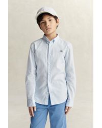 GANT - Teens Teen Boys Striped Oxford Shirt - Lyst