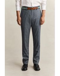 GANT - Herringbone Suit Pants Marine - Lyst