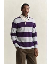 GANT - Striped Heavy Rugger Melange - Lyst