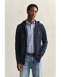 GANT - Shield Zip Hoodie - Lyst