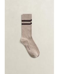 GANT - Lightweight Sport Socks Dk Sand Melange - Lyst