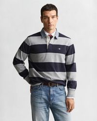 GANT - Chambray Collar Striped Heavy Rugger - Lyst