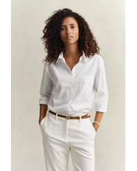 GANT - Relaxed Fit Classic Poplin Shirt - Lyst