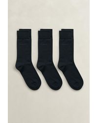 GANT - 3-Pack Mercerized Cotton Socks - Lyst