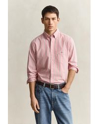 GANT - Striped Classic Oxford Shirt - Lyst