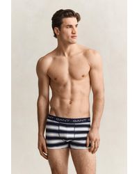 GANT - 3-Pack Striped Trunks Marine - Lyst