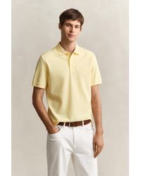 GANT - Two-Toned Polo Shirt - Lyst