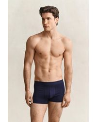 GANT - 3-Pack Tonal Trunks Marine - Lyst