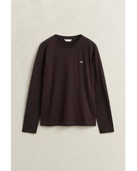 GANT - Shield Long Sleeve T-Shirt Deep - Lyst