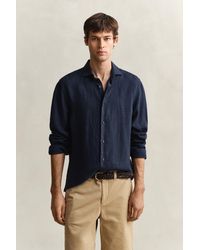 GANT - Linen Shirt Evening - Lyst