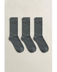 GANT - 3-Pack Soft Cotton Socks - Lyst