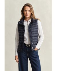 GANT - Light Down Vest - Lyst