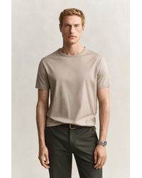 GANT - Pima Cotton T-Shirt - Lyst