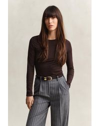 GANT - Light Cotton Long Sleeve T-Shirt Deep - Lyst