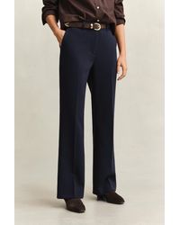 GANT - Slim Fit Flared Slacks - Lyst