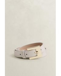 GANT - Suede Belt Cream - Lyst