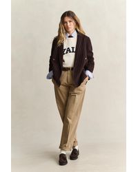 GANT - X Yale Pinstriped Handstitched Blazer Deep - Lyst