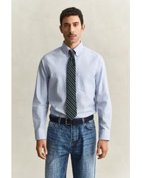 GANT - Striped Archive Oxford Shirt Clear Sky - Lyst