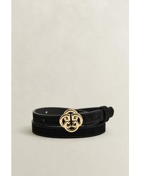 GANT - Monogram Suede Belt - Lyst