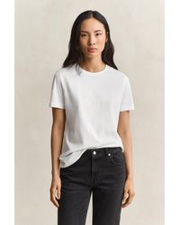 GANT - Pima Cotton T-Shirt - Lyst