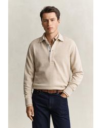 GANT - Wool Blend Rugger Oat Melange - Lyst