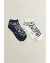 GANT - 2-Pack Monogram Socks Evening - Lyst