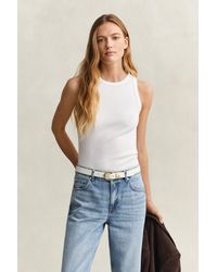 GANT - Ribbed Tank Top - Lyst
