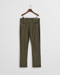 GANT - Regular Fit Cotton Linen Jeans - Lyst