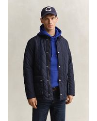 GANT - Quilted Mid Jacket Evening - Lyst