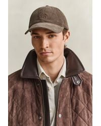GANT - Corduroy Cap Dark Moss - Lyst
