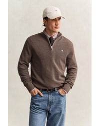 GANT - Shield Cotton Twill Cap Putty - Lyst