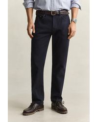 GANT - Regular Fit Twill Jeans Evening - Lyst