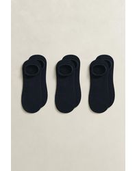 GANT - 3-Pack Ribbed Low-Cut Socks Evening - Lyst