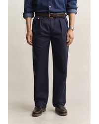 GANT - Cotton Twill Chinos Evening - Lyst