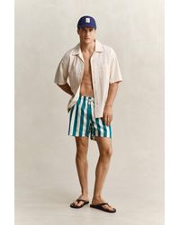 GANT - Block Striped Swim Shorts - Lyst