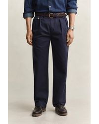 GANT - Cotton Twill Chinos Evening - Lyst