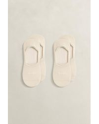 GANT - 2-Pack Invisible Socks Ivory - Lyst