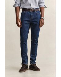 GANT - Slim Clean Wash Jeans Mid - Lyst