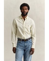 GANT - Striped Classic Oxford Shirt - Lyst