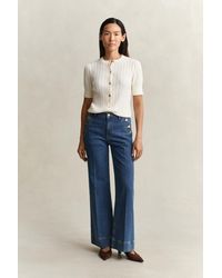 GANT - Nautical Flared Jeans Mid - Lyst