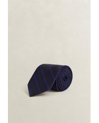GANT - X Yale Striped Tie Marine - Lyst