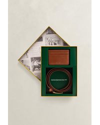 GANT - Leather Belt & Card Holder Gift Set Cognac - Lyst