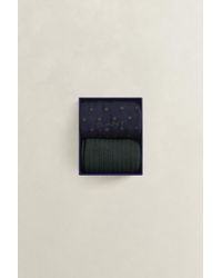 GANT - 2-Pack Dotted & Ribbed Socks Gift Box Evening - Lyst