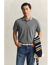 GANT - Two-Toned Polo Shirt Evening - Lyst