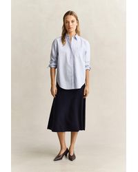 GANT - Superfine Lambswool Skirt - Lyst