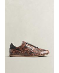 GANT - Sperly Snake-Effect Leather Sneakers Dark - Lyst