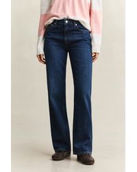 GANT - Relaxed Jeans Dark Worn In - Lyst