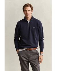 GANT - Shield Half-Zip Sweatshirt - Lyst