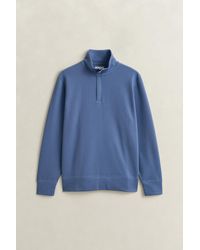 GANT - Sacker Rib Half-Zip Sweatshirt - Lyst