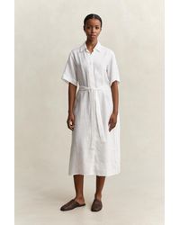 GANT - Linen Shirt Dress - Lyst